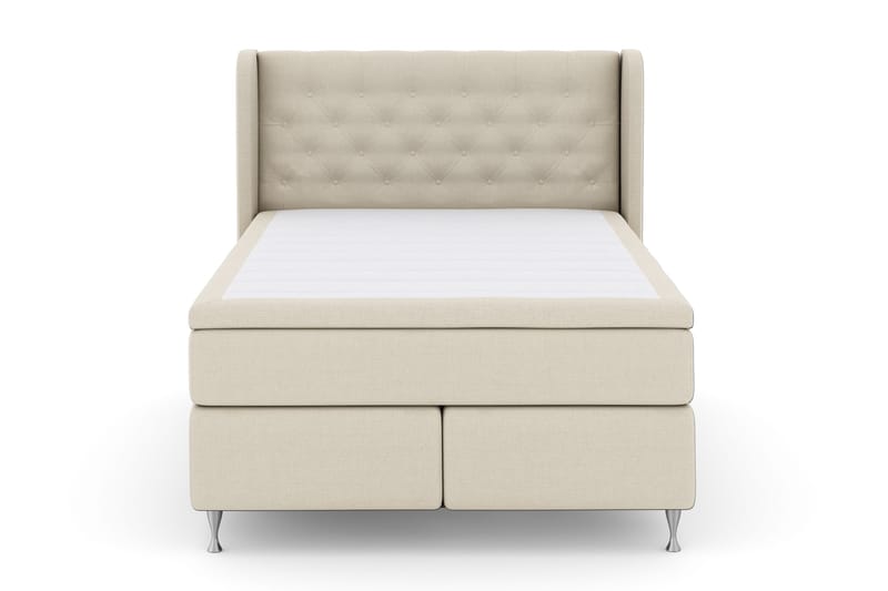 Select No 4 Komplett Sängpaket 140x200 Fast - Beige/Silver - Möbler - Sovrum - Sängar - Kontinentalsängar
