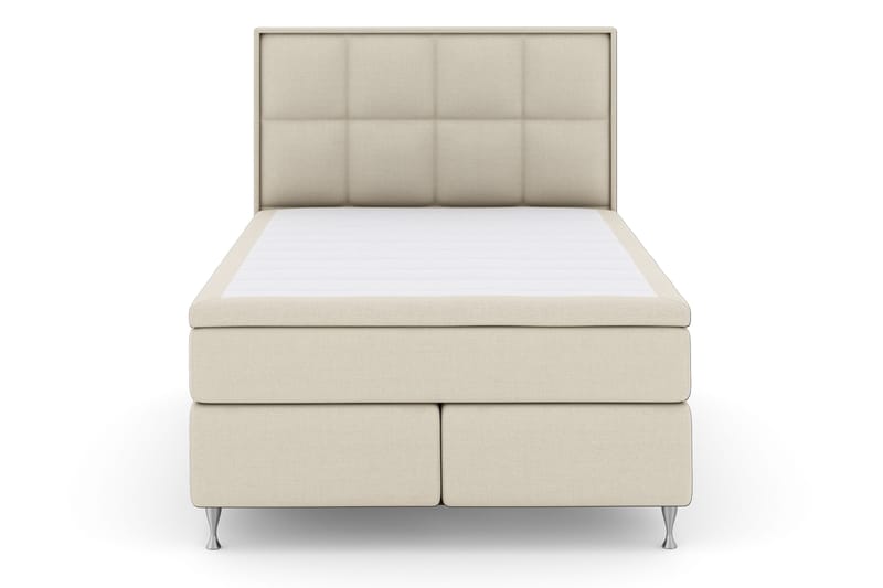 Select No 4 Komplett Sängpaket 140x200 Fast - Beige/Silver - Möbler - Sovrum - Sängar - Kontinentalsängar