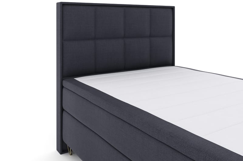 Select No 4 Komplett Sängpaket 140x200 Fast - Blå/Metall V-form - Möbler - Sovrum - Sängar - Kontinentalsängar