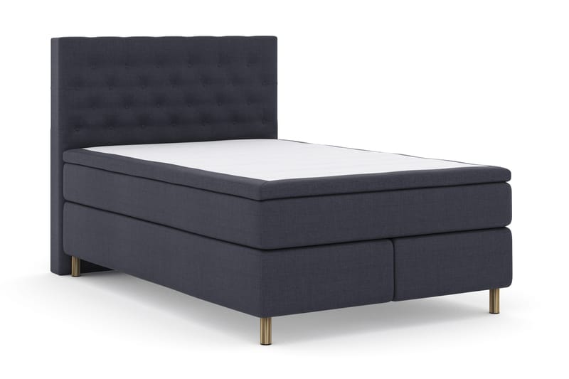 Select No 4 Komplett Sängpaket 140x200 Fast - Blå/Metall - Möbler - Sovrum - Sängar - Kontinentalsängar