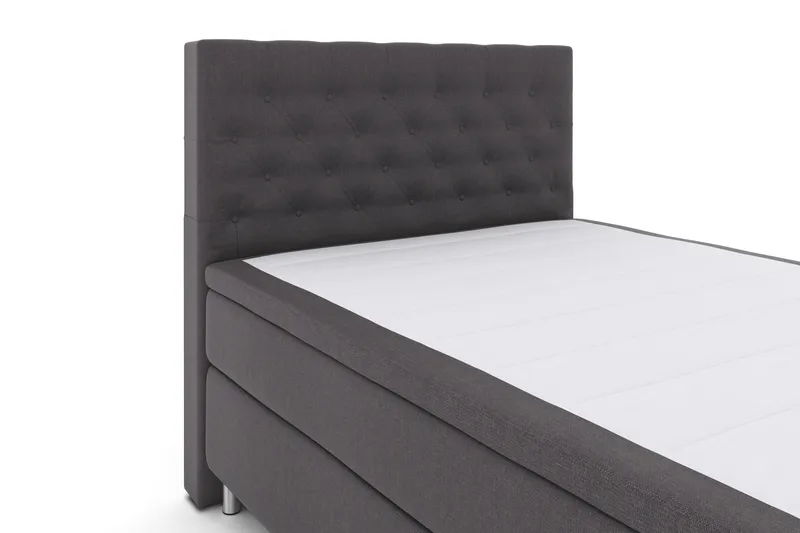 Select No 4 Komplett Sängpaket 140x200 Fast - Mörkgrå/Metall - Möbler - Sovrum - Sängar - Kontinentalsängar