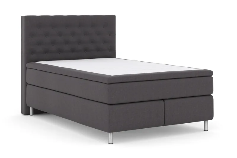 Select No 4 Komplett Sängpaket 140x200 Fast - Mörkgrå/Metall - Möbler - Sovrum - Sängar - Kontinentalsängar