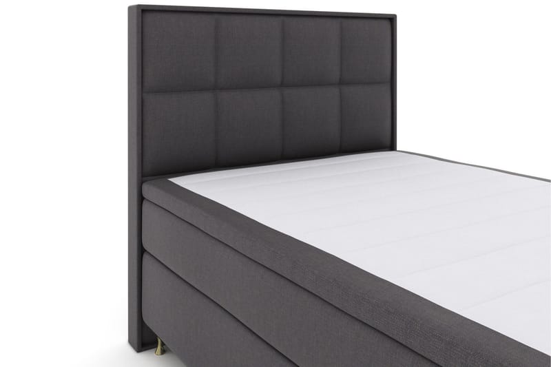 Select No 4 Komplett Sängpaket 140x200 Fast/Medium - Mörkgrå/Guld - Möbler - Sovrum - Sängar - Kontinentalsängar