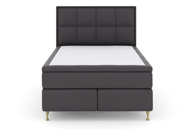Select No 4 Komplett Sängpaket 140x200 Fast/Medium - Mörkgrå/Guld - Möbler - Sovrum - Sängar - Kontinentalsängar