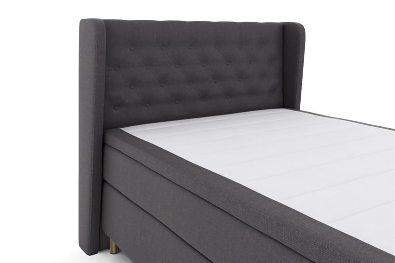 Select No 4 Komplett Sängpaket 140x200 Fast/Medium - Mörkgrå/Koppar - Möbler - Sovrum - Sängar - Kontinentalsängar