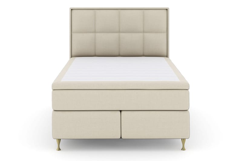 Select No 4 Komplett Sängpaket 160x200 Medium - Beige/Guld - Möbler - Sovrum - Sängar - Kontinentalsängar