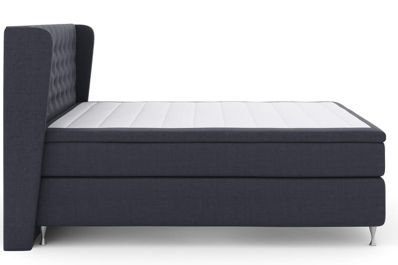 Select No 4 Komplett Sängpaket 180x200 Fast - Blå/Silver - Möbler - Sovrum - Sängar - Kontinentalsängar