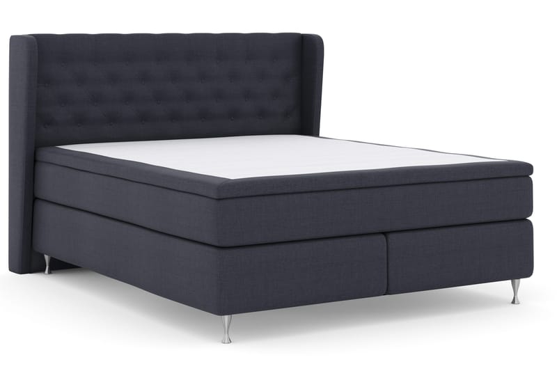 Select No 4 Komplett Sängpaket 180x200 Fast - Blå/Silver - Möbler - Sovrum - Sängar - Kontinentalsängar