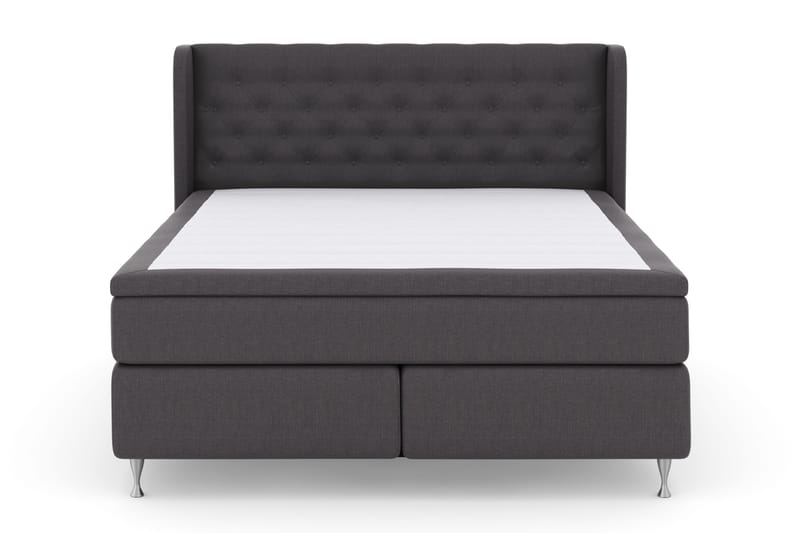 Select No 4 Komplett Sängpaket 180x200 Fast - Mörkgrå/Silver - Möbler - Sovrum - Sängar - Kontinentalsängar