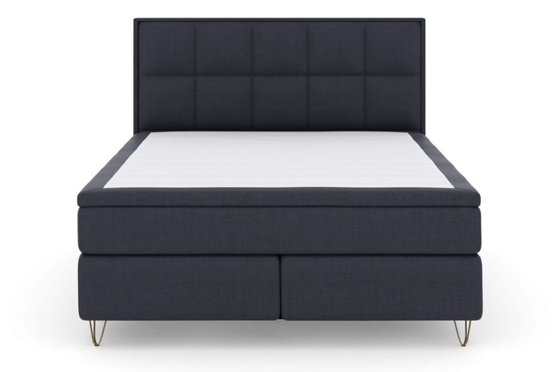 Select No 4 Komplett Sängpaket 180x200 Fast/Medium - Blå/Metall V-form - Möbler - Sovrum - Sängar - Kontinentalsängar
