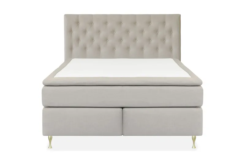 Select No 4 Kontinentalsäng 180x200 Fast/Medium, Beige/Guld