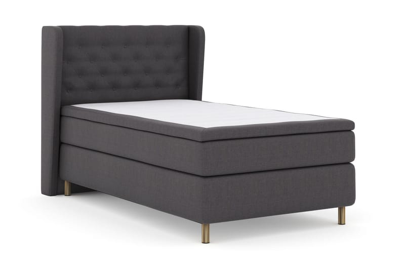 Select No 5 Komplett Sängpaket 120x200 Fast Watergel - Mörkgrå/Koppar - Möbler - Sovrum - Sängar - Kontinentalsängar