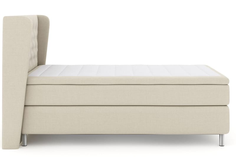 Select No 5 Komplett Sängpaket 120x200 Medium Latex, Beige/Metall