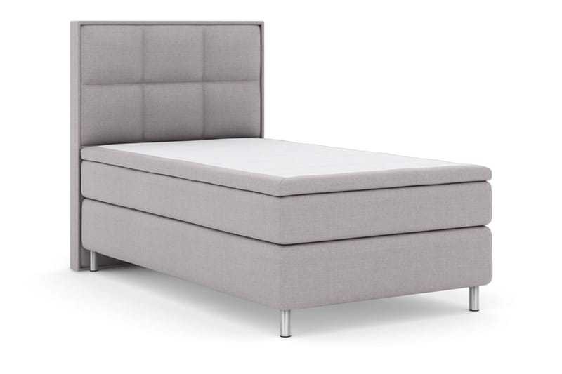 Select No 5 Komplett Sängpaket 120x200 Medium Latex - Ljusgrå/Metall - Möbler - Sovrum - Sängar - Kontinentalsängar