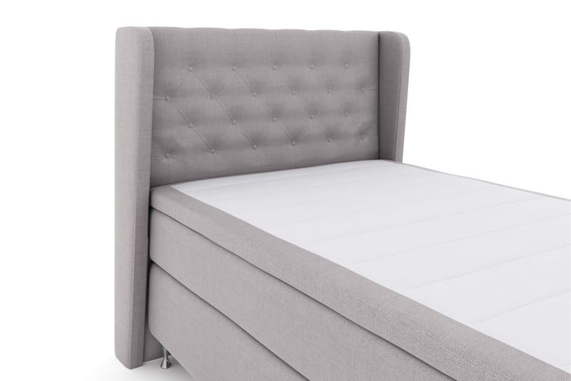 Select No 5 Komplett Sängpaket 120x200 Medium Latex - Ljusgrå/Silver - Möbler - Sovrum - Sängar - Kontinentalsängar