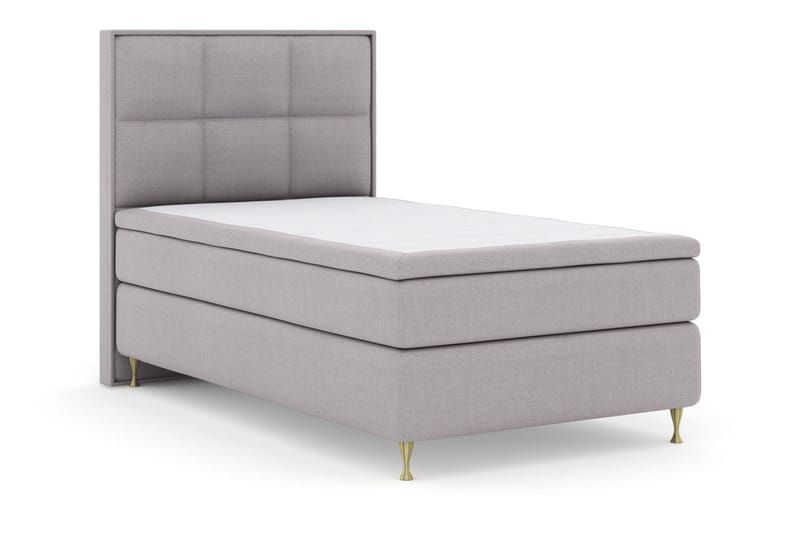 Select No 5 Komplett Sängpaket 120x200 Medium Watergel - Ljusgrå/Guld - Möbler - Sovrum - Sängar - Kontinentalsängar