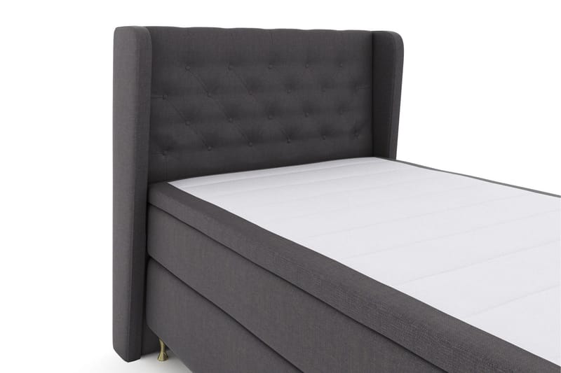 Select No 5 Komplett Sängpaket 120x200 Medium Watergel - Mörkgrå/Guld - Möbler - Sovrum - Sängar - Kontinentalsängar