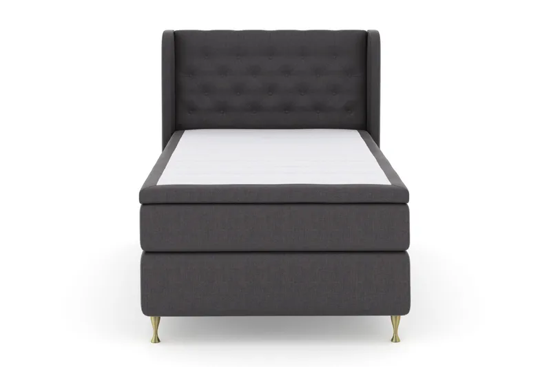 Select No 5 Komplett Sängpaket 120x200 Medium Watergel - Mörkgrå/Guld - Möbler - Sovrum - Sängar - Kontinentalsängar