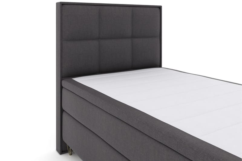 Select No 5 Komplett Sängpaket 120x200 Medium Watergel - Mörkgrå/Metall V-form - Möbler - Sovrum - Sängar - Kontinentalsängar