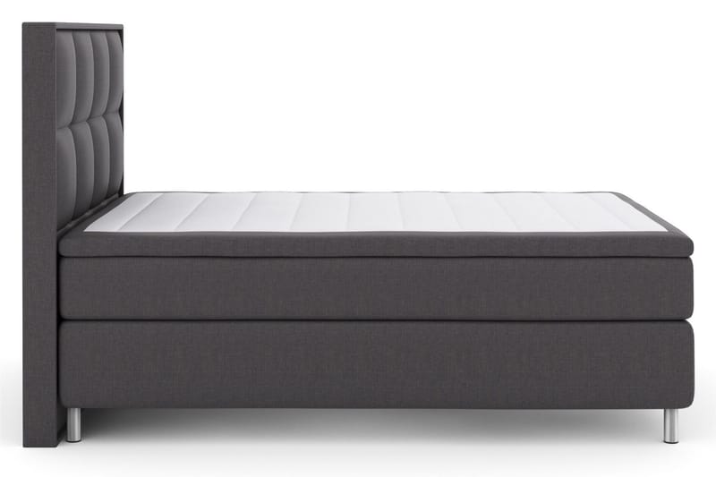 Select No 5 Komplett Sängpaket 140x200 Fast Latex - Mörkgrå/Metall - Möbler - Sovrum - Sängar - Kontinentalsängar