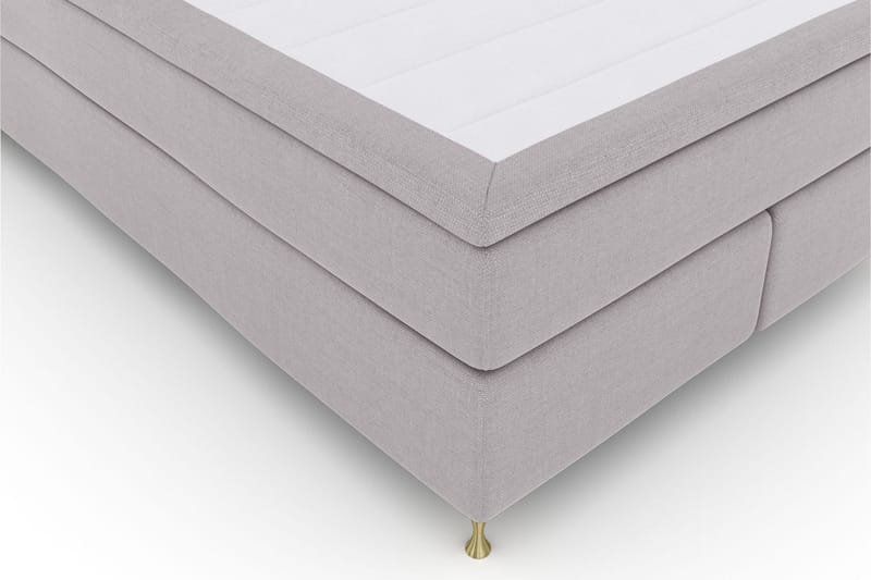 Select No 5 Komplett Sängpaket 140x200 Fast Watergel - Ljusgrå/Guld - Möbler - Sovrum - Sängar - Kontinentalsängar