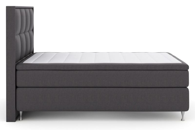 Select No 5 Komplett Sängpaket 140x200 Fast Watergel - Mörkgrå/Silver - Möbler - Sovrum - Sängar - Kontinentalsängar