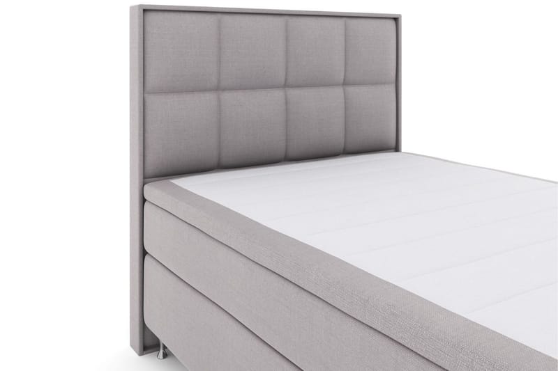 Select No 5 Komplett Sängpaket 140x200 Fast/Medium Latex - Ljusgrå/Silver - Möbler - Sovrum - Sängar - Kontinentalsängar