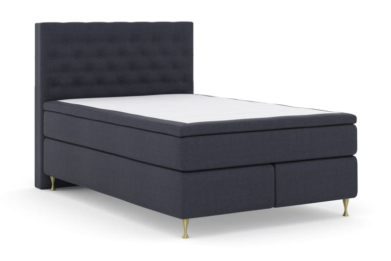 Select No 5 Komplett Sängpaket 140x200 Fast/Medium Watergel - Blå/Guld - Möbler - Sovrum - Sängar - Kontinentalsängar