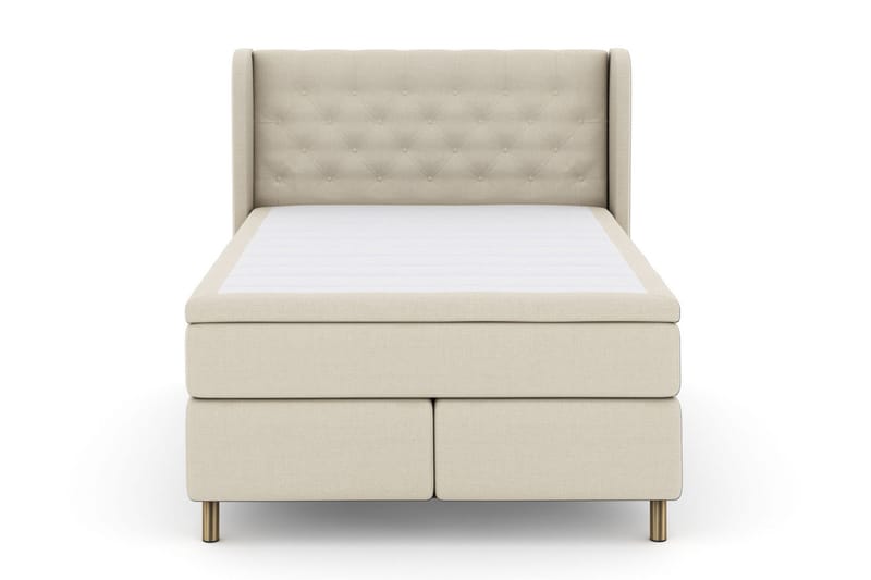 Select No 5 Komplett Sängpaket 160x200 Fast Latex, Beige/Koppar