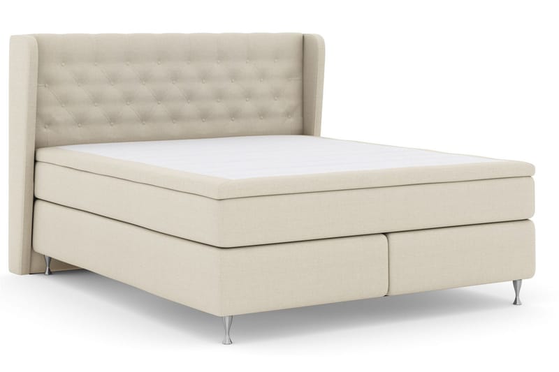 Select No 5 Komplett Sängpaket 180x200 Fast Watergel - Beige/Silver - Möbler - Sovrum - Sängar - Kontinentalsängar