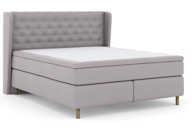 Select No 5 Komplett Sängpaket 180x200 Fast Watergel - Ljusgrå/Koppar - Möbler - Sovrum - Sängar - Kontinentalsängar
