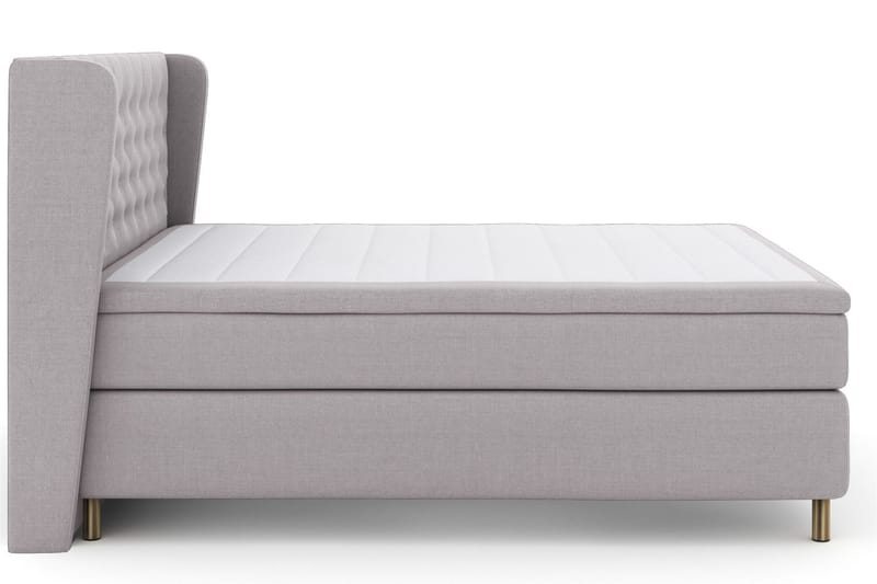 Select No 5 Komplett Sängpaket 180x200 Fast Watergel - Ljusgrå/Koppar - Möbler - Sovrum - Sängar - Kontinentalsängar