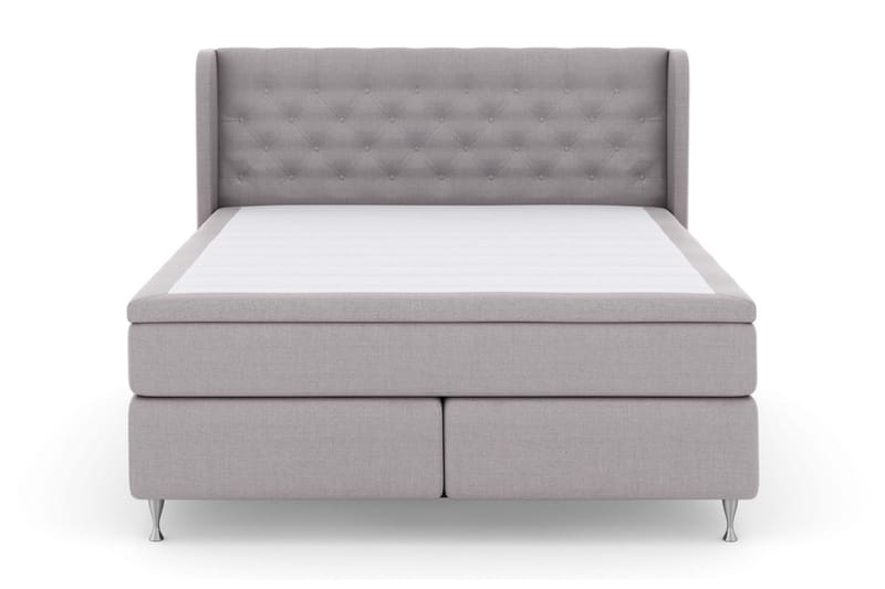 Select No 5 Komplett Sängpaket 180x200 Fast Watergel - Ljusgrå/Silver - Möbler - Sovrum - Sängar - Kontinentalsängar