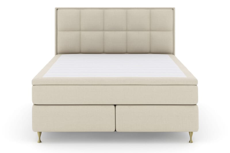 Select No 5 Komplett Sängpaket 180x200 Fast/Medium Latex, Beige/Guld