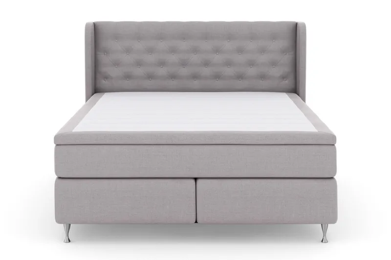 Select No 5 Komplett Sängpaket 210x210 Fast Latex - Ljusgrå/Silver - Möbler - Sovrum - Sängar - Kontinentalsängar