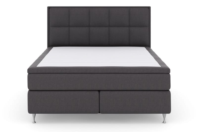 Select No 5 Komplett Sängpaket 210x210 Fast Latex - Mörkgrå/Silver - Möbler - Sovrum - Sängar - Kontinentalsängar