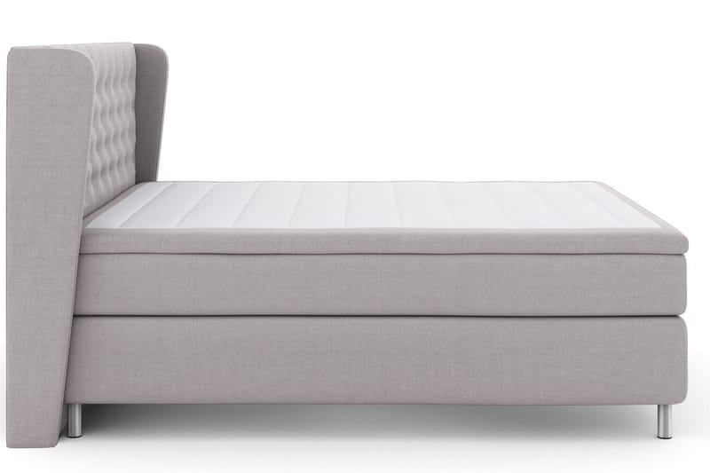 Select No 5 Komplett Sängpaket 210x210 Fast/Medium Watergel - Ljusgrå/Metall - Möbler - Sovrum - Sängar - Kontinentalsängar