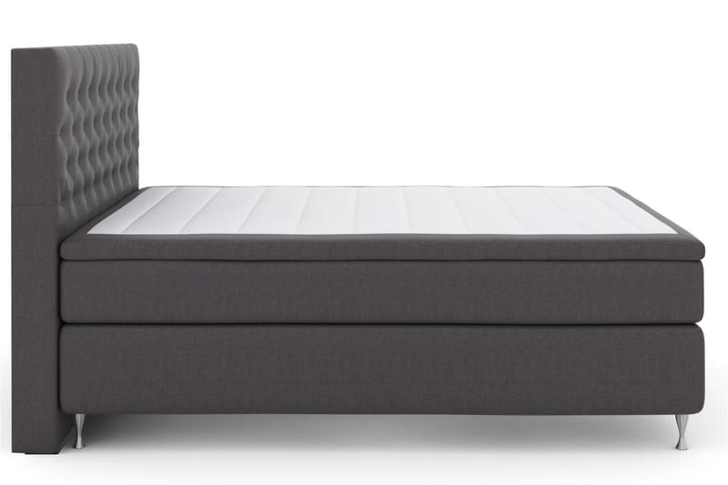 Select No 5 Komplett Sängpaket 210x210 Fast/Medium Watergel - Mörkgrå/Silver - Möbler - Sovrum - Sängar - Kontinentalsängar