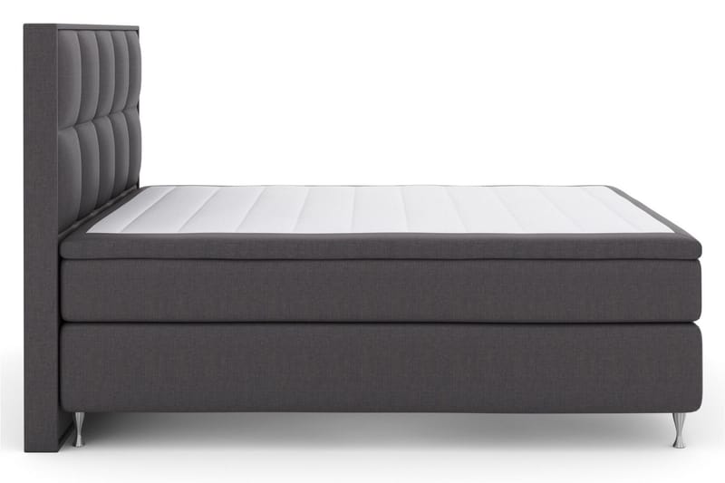 Select No 5 Komplett Sängpaket 210x210 Fast/Medium Watergel, Mörkgrå/Silver