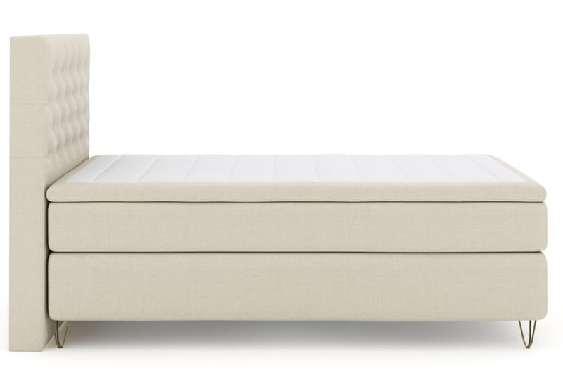 Select No 5 Kontinentalsäng 120x200 Medium Watergel - Beige/Metall V-Form - Möbler - Sovrum - Sängar - Kontinentalsängar