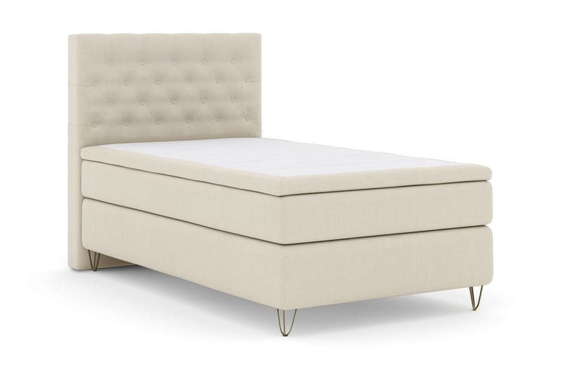 Select No 5 Kontinentalsäng 120x200 Medium Watergel - Beige/Metall V-Form - Möbler - Sovrum - Sängar - Kontinentalsängar