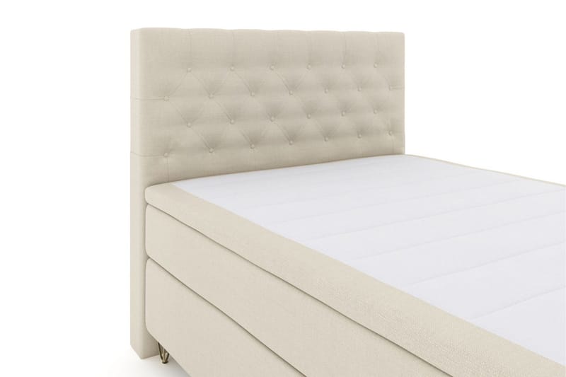 Select No 5 Kontinentalsäng 140x200 Fast Latex - Beige/Metall V-Form - Möbler - Sovrum - Sängar - Kontinentalsängar