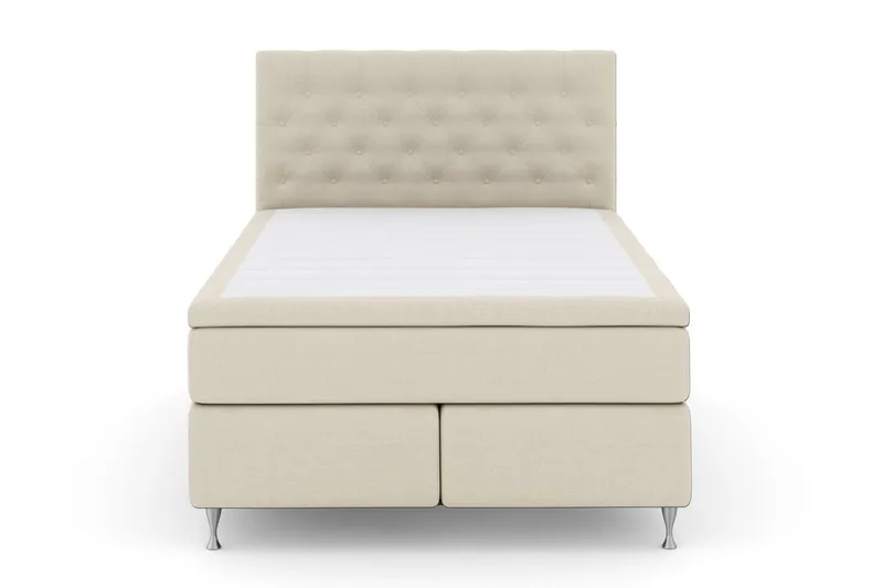 Select No 5 Kontinentalsäng 140x200 Fast/Medium Latex, Beige/Silver