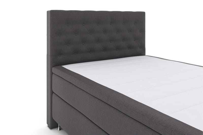 Select No 5 Kontinentalsäng 140x200 Fast/Medium Latex - Mörkgrå/Silver - Möbler - Sovrum - Sängar - Kontinentalsängar