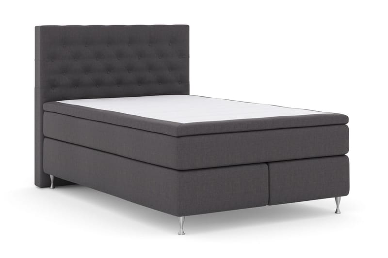 Select No 5 Kontinentalsäng 140x200 Fast/Medium Latex - Mörkgrå/Silver - Möbler - Sovrum - Sängar - Kontinentalsängar