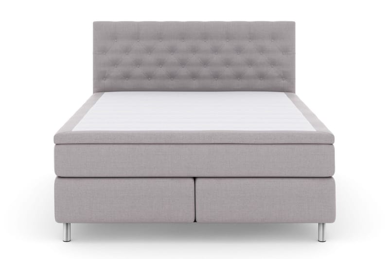 Select No 5 Kontinentalsäng 210x210 Fast Latex - Ljusgrå/Metall - Möbler - Sovrum - Sängar - Kontinentalsängar