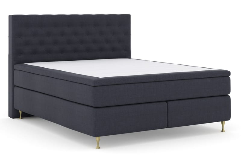 Select No 5 Kontinentalsäng 210x210 Fast Watergel - Blå/Guld - Möbler - Sovrum - Sängar - Kontinentalsängar