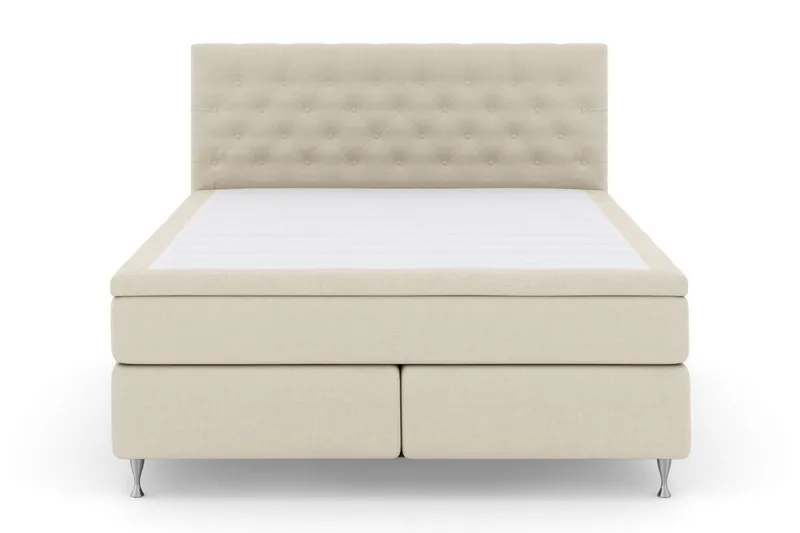 Select No 5 Kontinentalsäng 210x210 Fast/Medium Latex, Beige/Silver