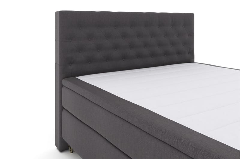 Select No 5 Kontinentalsäng 210x210 Medium Watergel - Mörkgrå/Metall V-Form - Möbler - Sovrum - Sängar - Kontinentalsängar