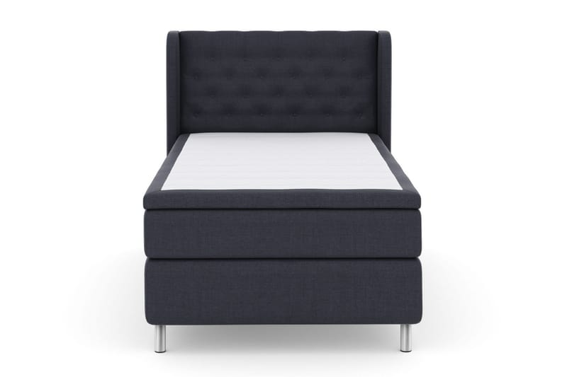 Select No 6 Komplett Sängpaket 120x200 Fast Memory/Pocket, Blå/Metall